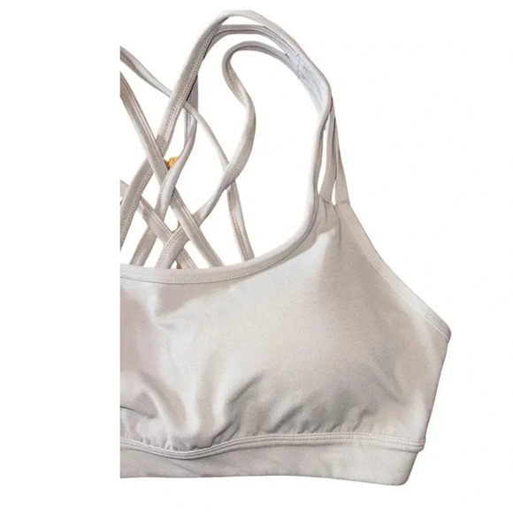 Athleta Fully Focused Bra in Powervita Gray Size Medium - Picture 2 of 5